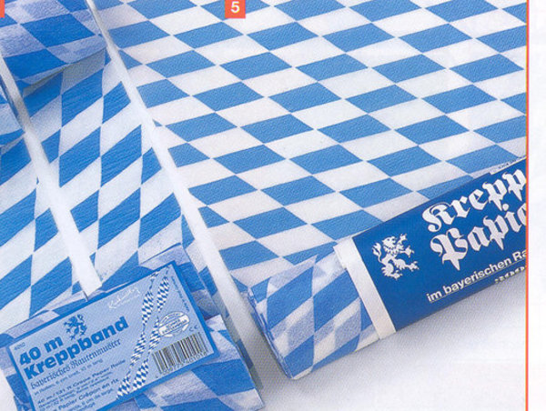 Kreppband weißblau 4 Rollen