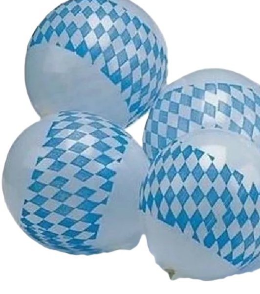 Luftballon weißblau 10 Stück