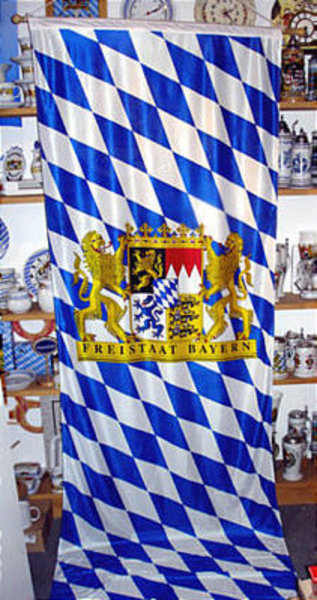 Bannerfahne Bayern Größe 3 m x 1 m