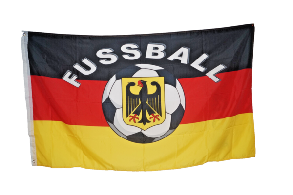 Deutschlandfahne, Fussball, Größe 150 x 90 cm,