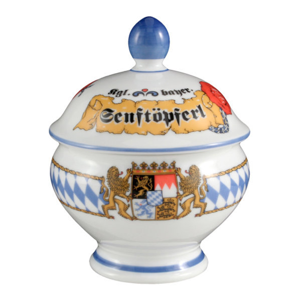 Senftöpferl, König Ludwig II Dekor.