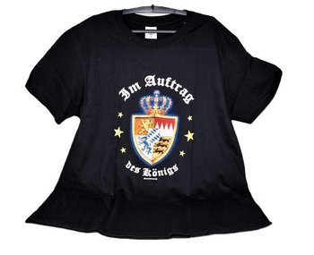 T-Shirt König - Ludwig II, "Im Auftrag des Königs"